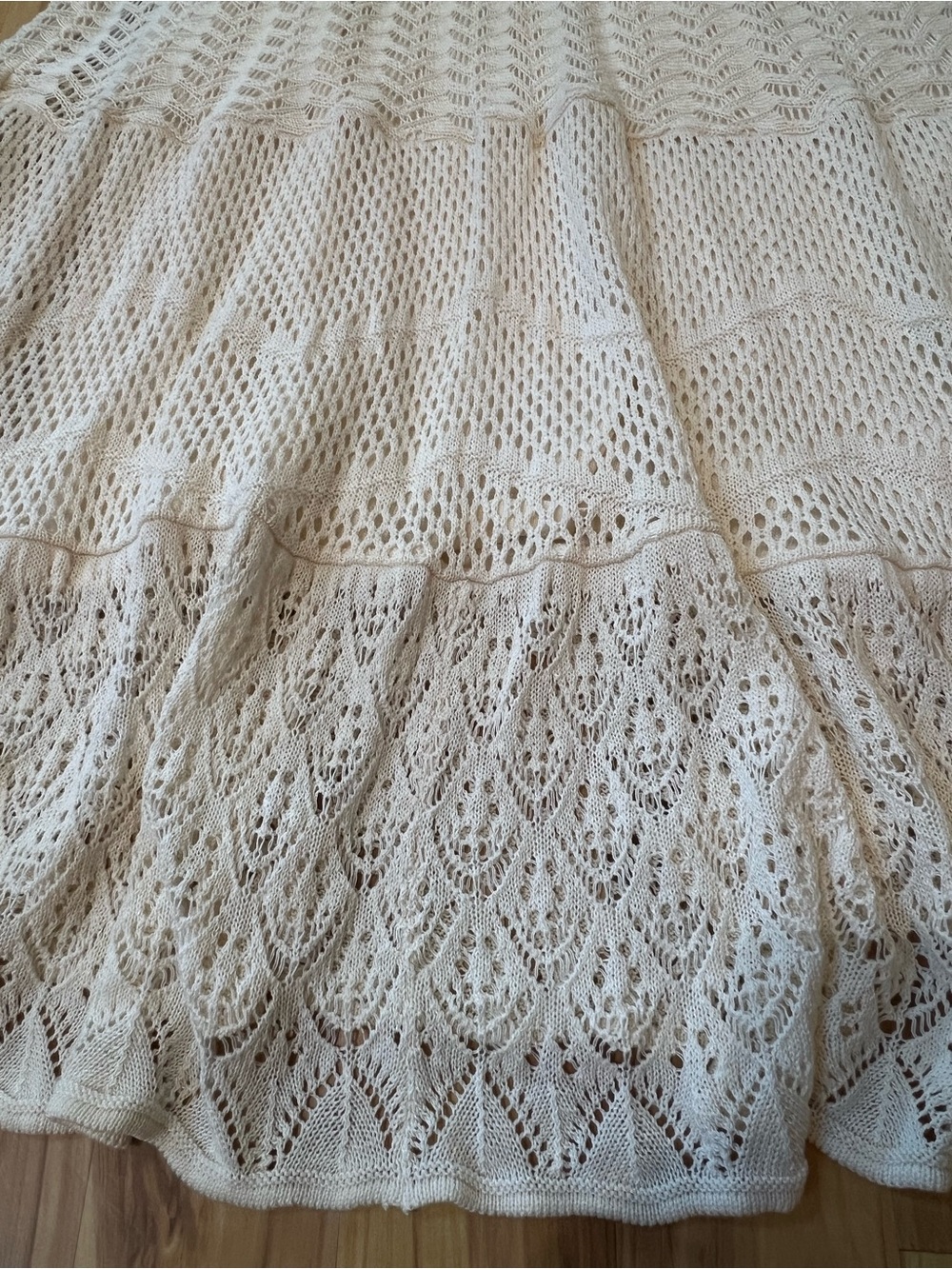 FARM Rio Ivory Crochet Maxi Dress NWOT - Picture 5 of 10